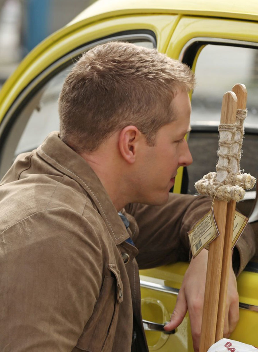 Harpoon Josh Dallas Inspired Brown Suede Leather Leather Jacket - Once Upon a Time Style