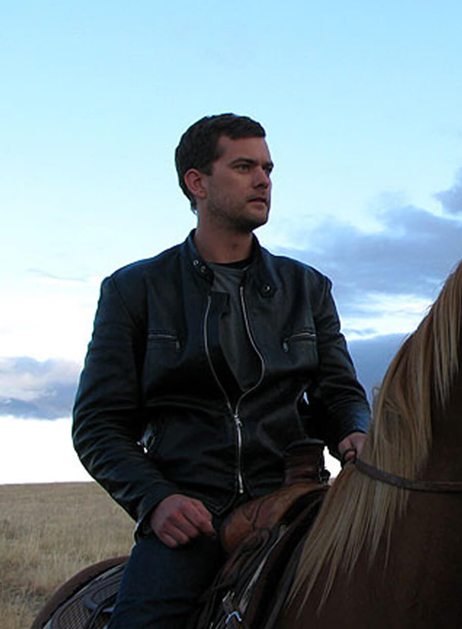 Harpoon Joshua Jackson Inspired Black Real Leather Biker Jacket - One Week Style