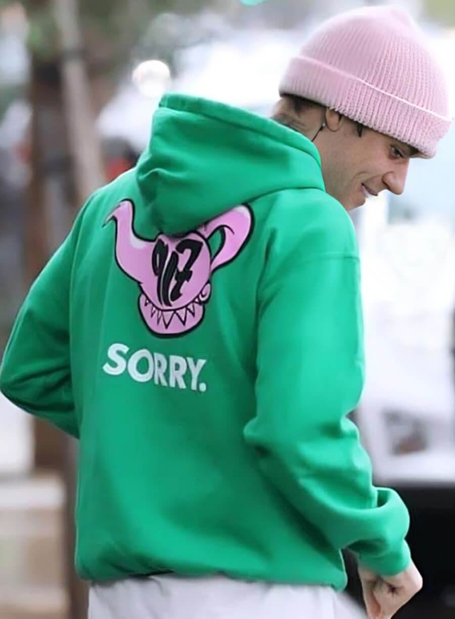 Harpoon Justin Bieber Hoodie Inspired Green Hooded Jacket