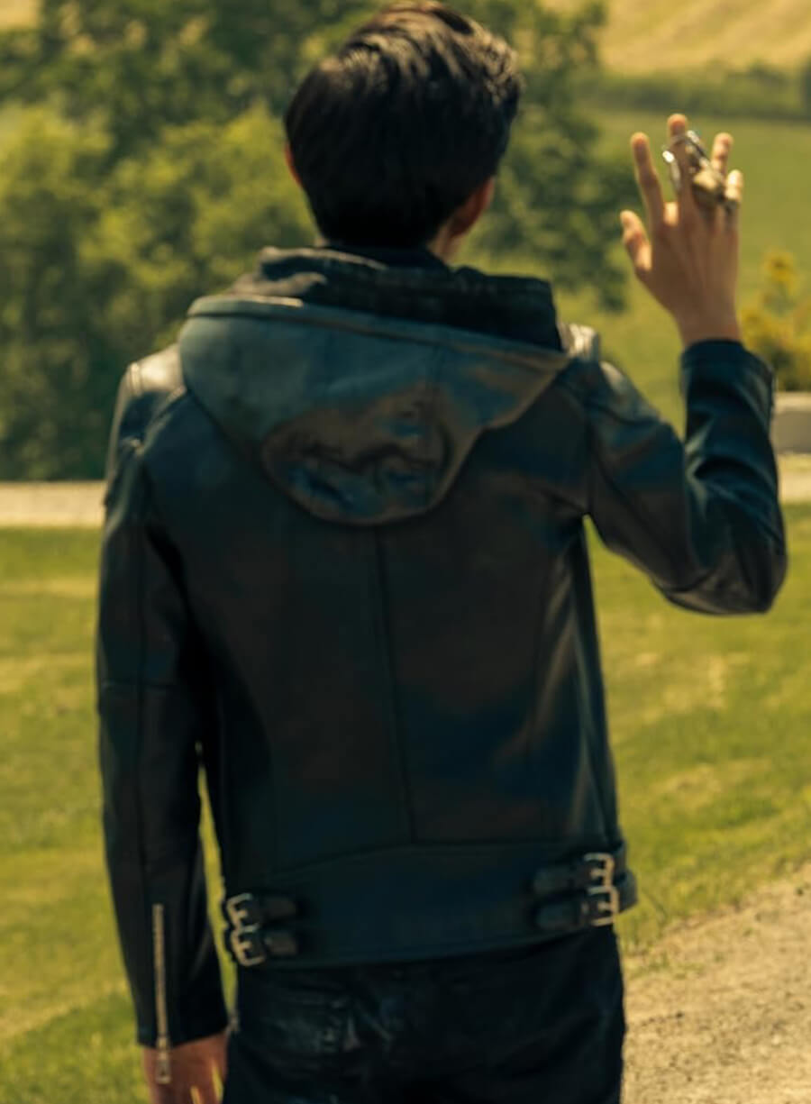 Harpoon Justin H. Min Inspired Black Hooded Jacket - The Umbrella Academy Style