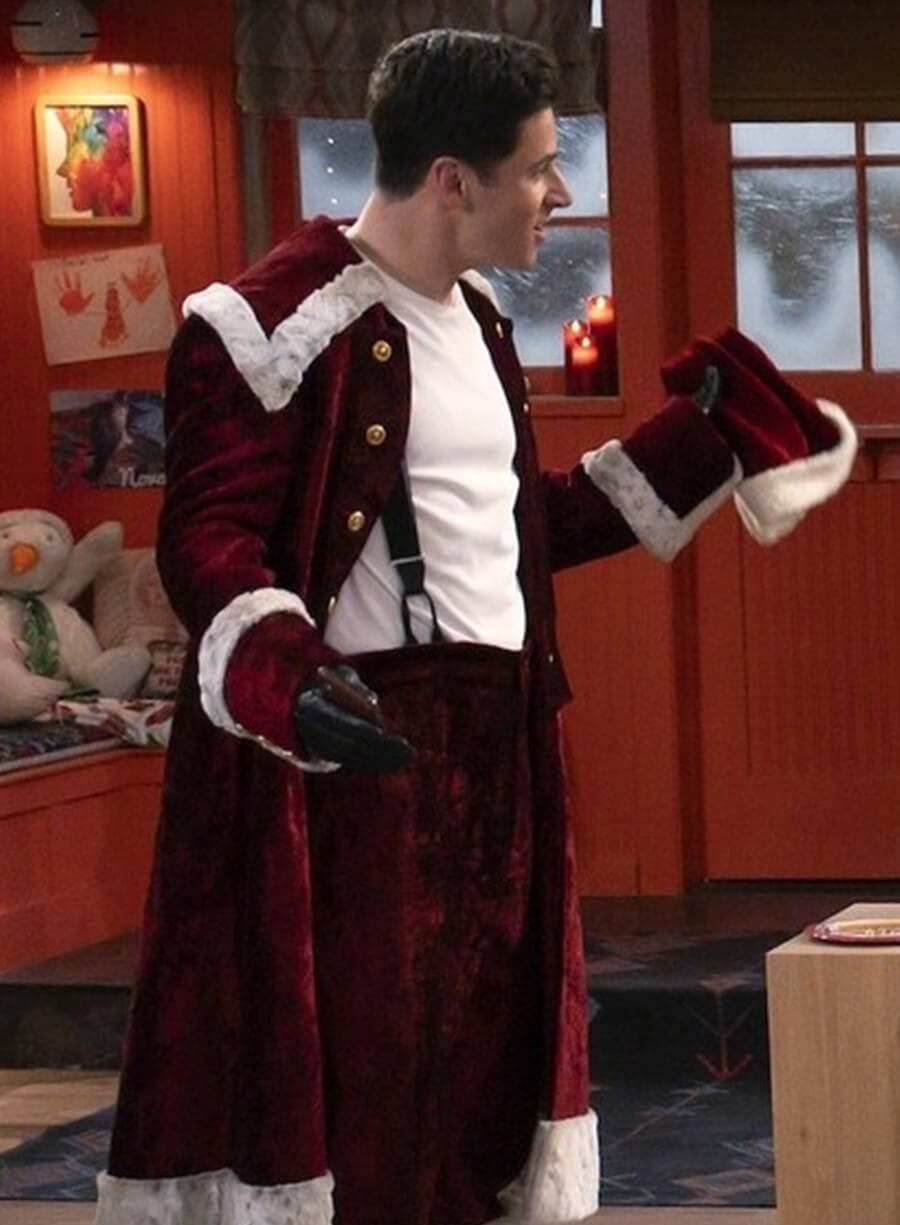 Harpoon Justin Russo Inspired Red Costume Jacket - Wizards Beyond Waverly Place Style