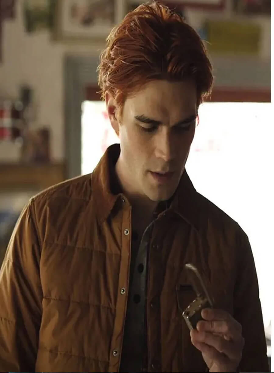 Harpoon Percival Pickens Inspired Brown Leather Jacket - Riverdale Tv Series Style