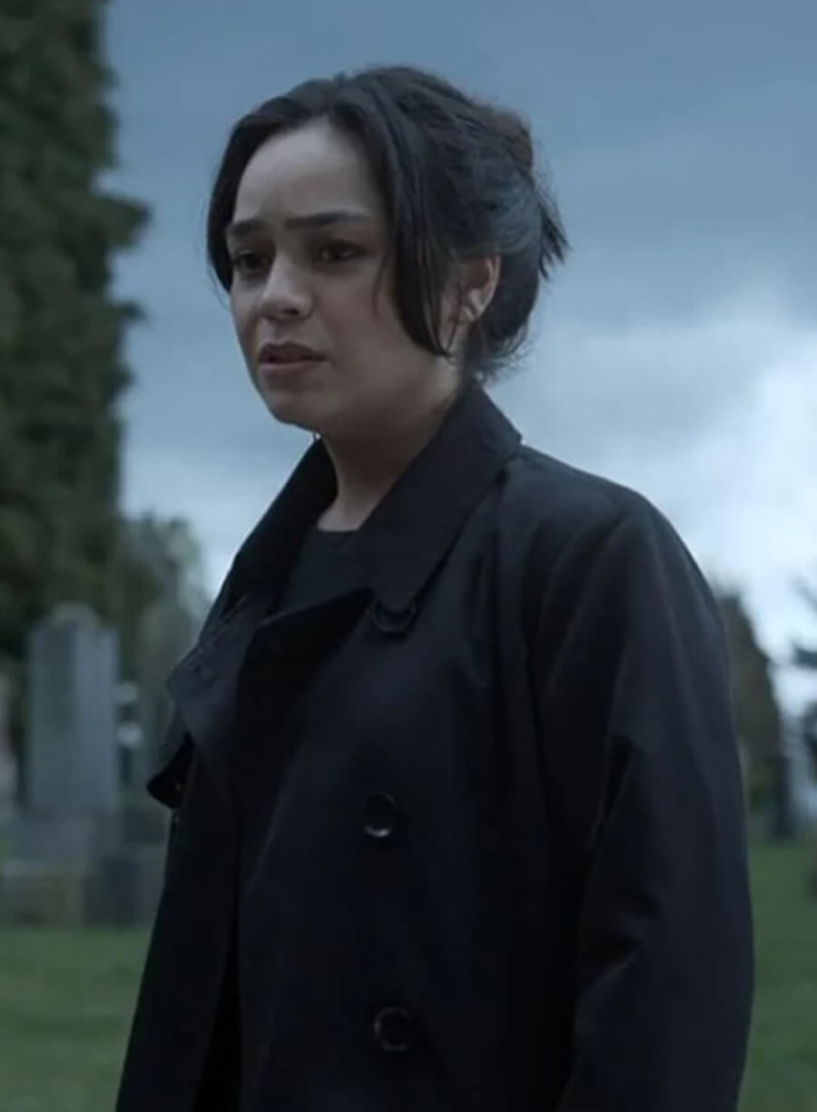 Harpoon Stefani Lewis Inspired Black Coat - Final Destination Bloodlines 2025 Style