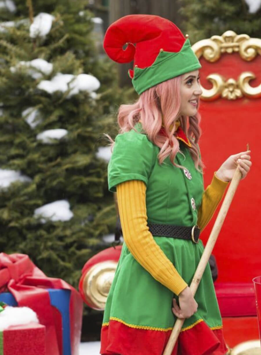 Harpoon Kat Decker Inspired Green Wool Fabric Wool Jacket - A Cinderella Story: Christmas Wish 2019 Style