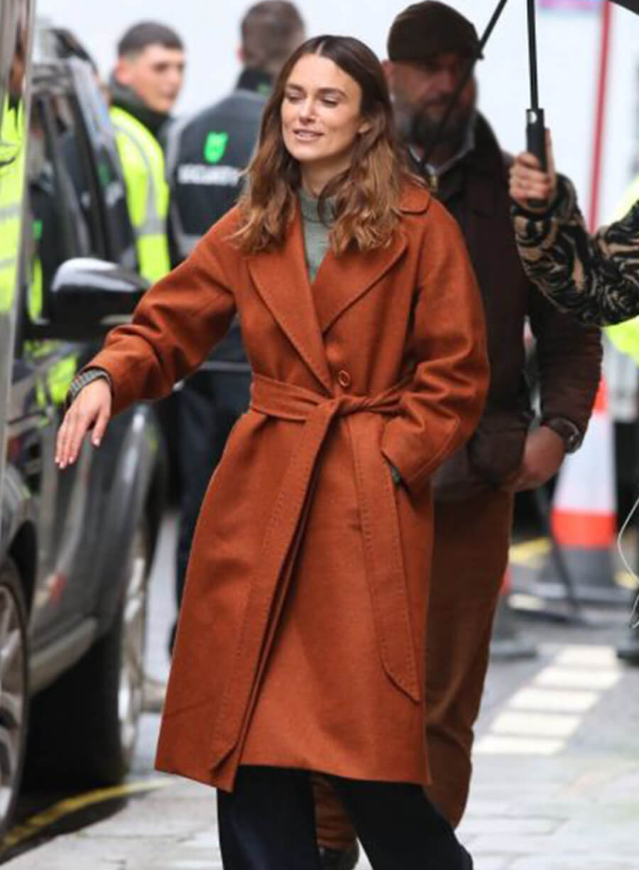 Harpoon Helen Webb Inspired Brown Wool Fabric Coat - Black Doves 2024 Style