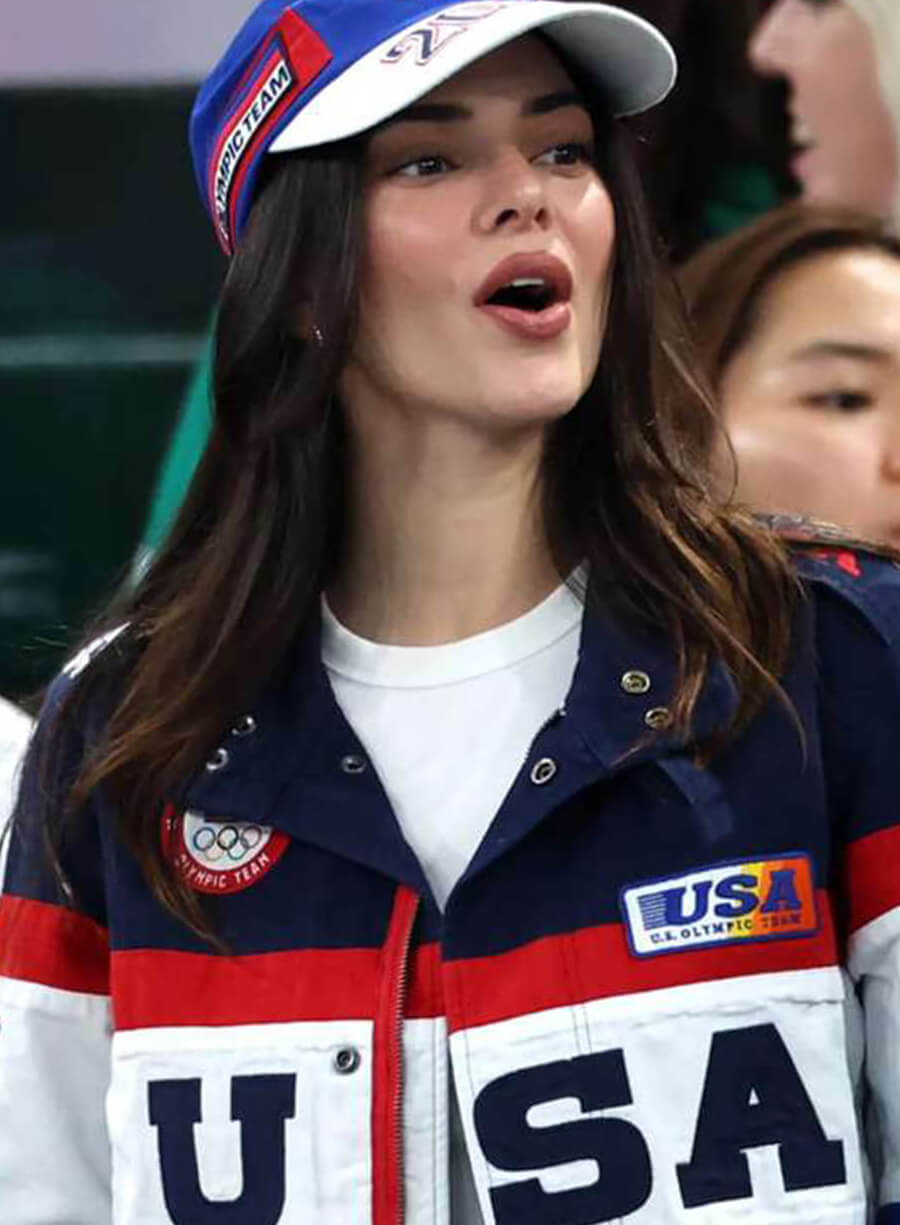 Harpoon Kendall Jenner Paris Olympics USA Inspired Multi-Color Cotton Fabric Cotton Jacket