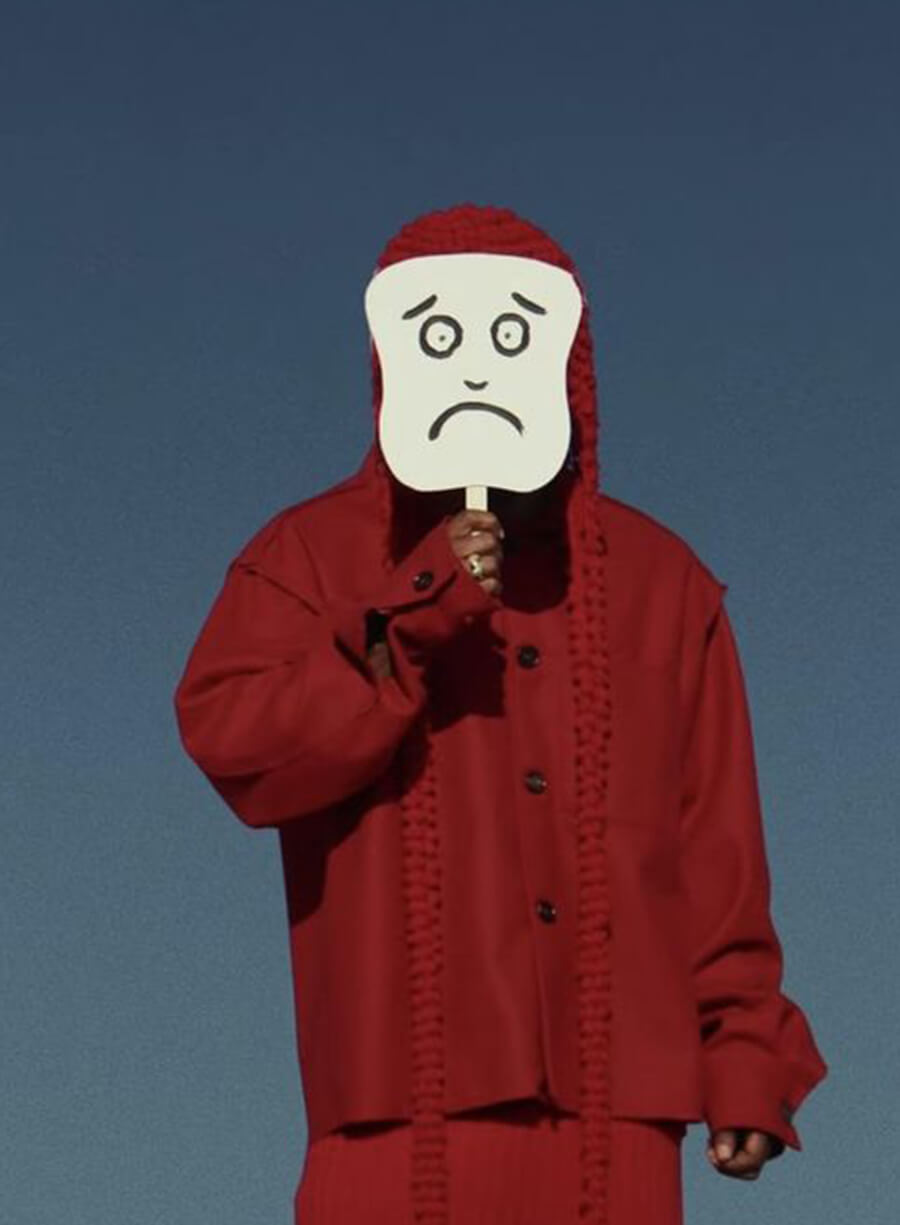 Harpoon Kendrick Lamar Count On Me Inspired Red Leather Jacket