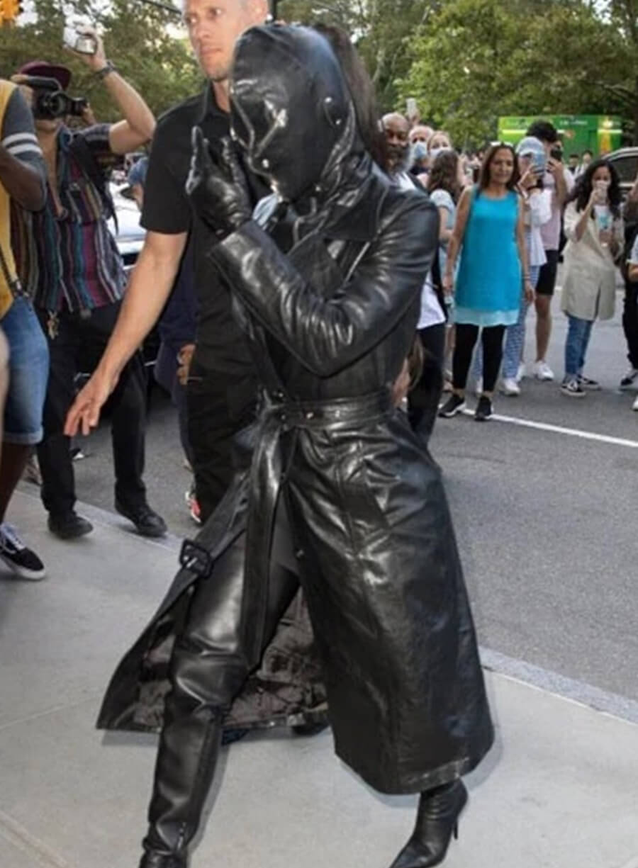 Harpoon Kim Kardashian Long Inspired Black Coat