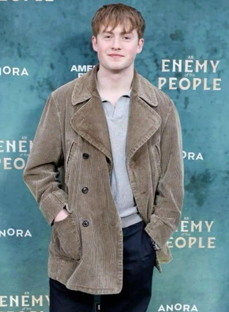 Harpoon Kit Connor Heartstopper Corduroy Inspired Brown Coat