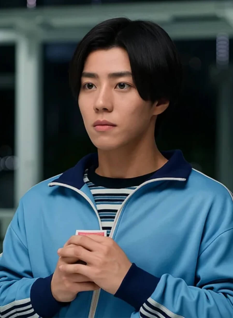 Harpoon Kotaro Daigo a Inspired Blue Leather Jacket - Alice in Borderland S03 Style