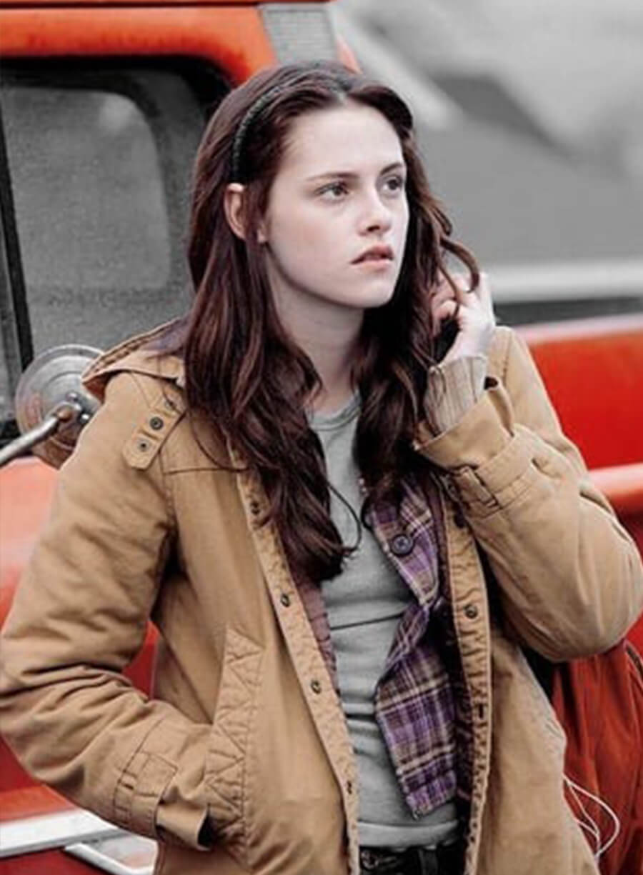 Harpoon Bella Swan Inspired Yellow Cotton Fabric Coat - The Twilight Saga New Moon Style