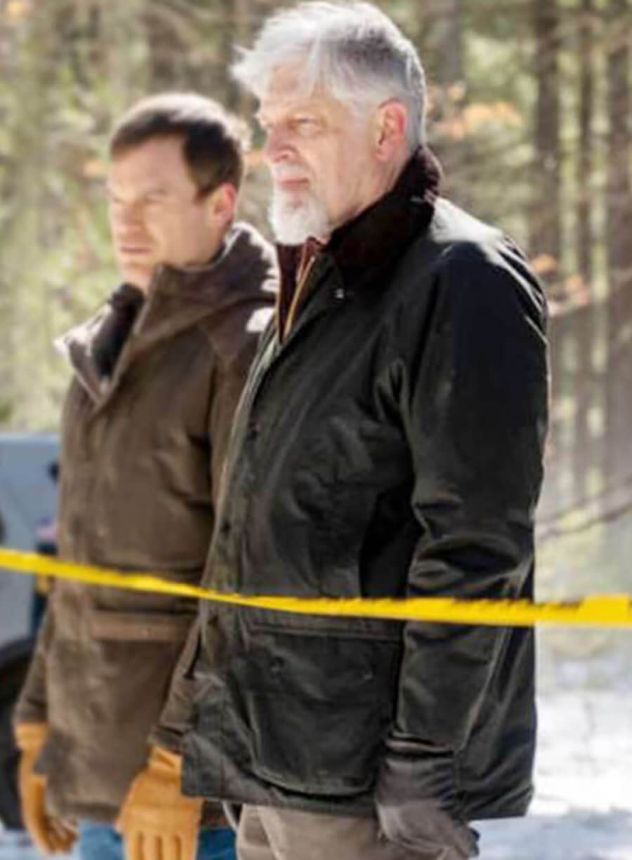 Harpoon Kurt Caldwell Inspired Black Cotton Fabric Cotton Jacket - Dexter New Blood Style