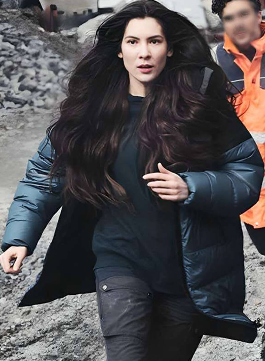 Harpoon George Mullen Inspired Blue & Black Hooded Jacket - The Glass Dome S01 Style