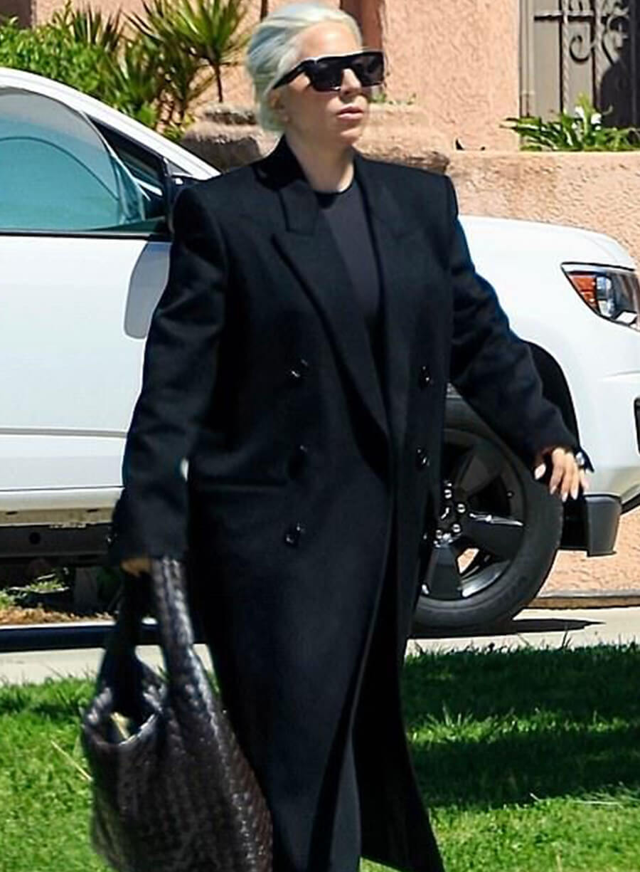 Harpoon Lady Gaga Inspired Black Wool Coat
