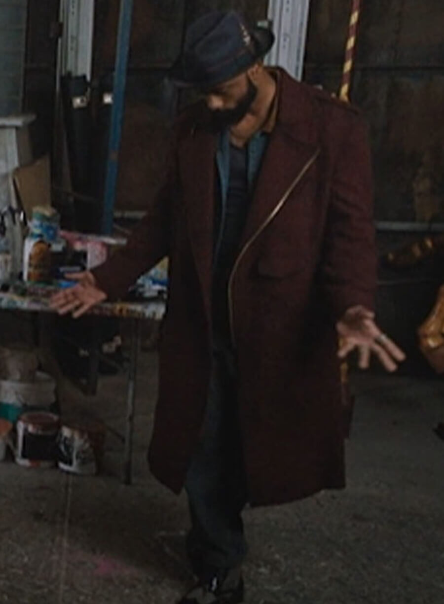 Harpoon Grofield Inspired Maroon Coat - Play Dirty 2025 Style