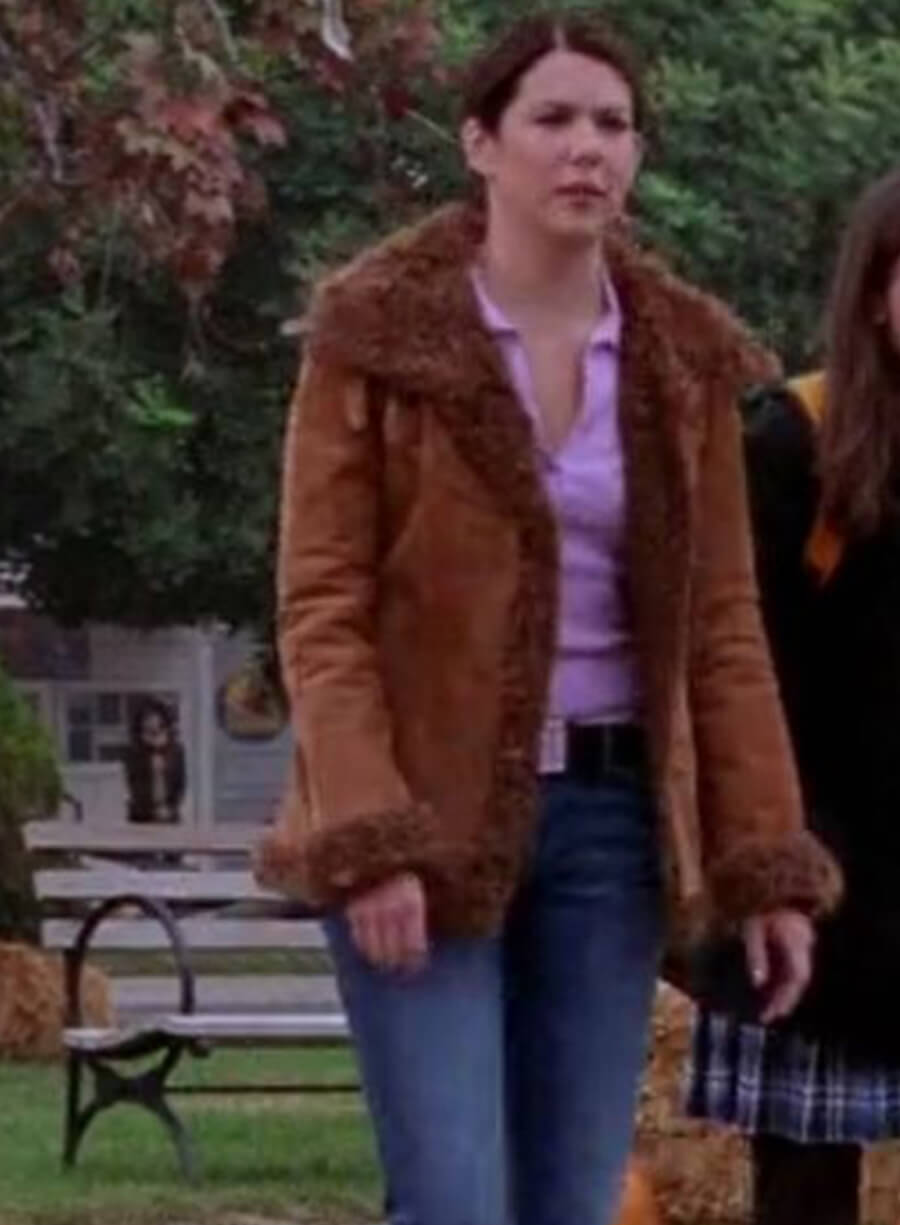 Harpoon Lorelai Gilmore Inspired Brown Leather Jacket - Gilmore Girls Style