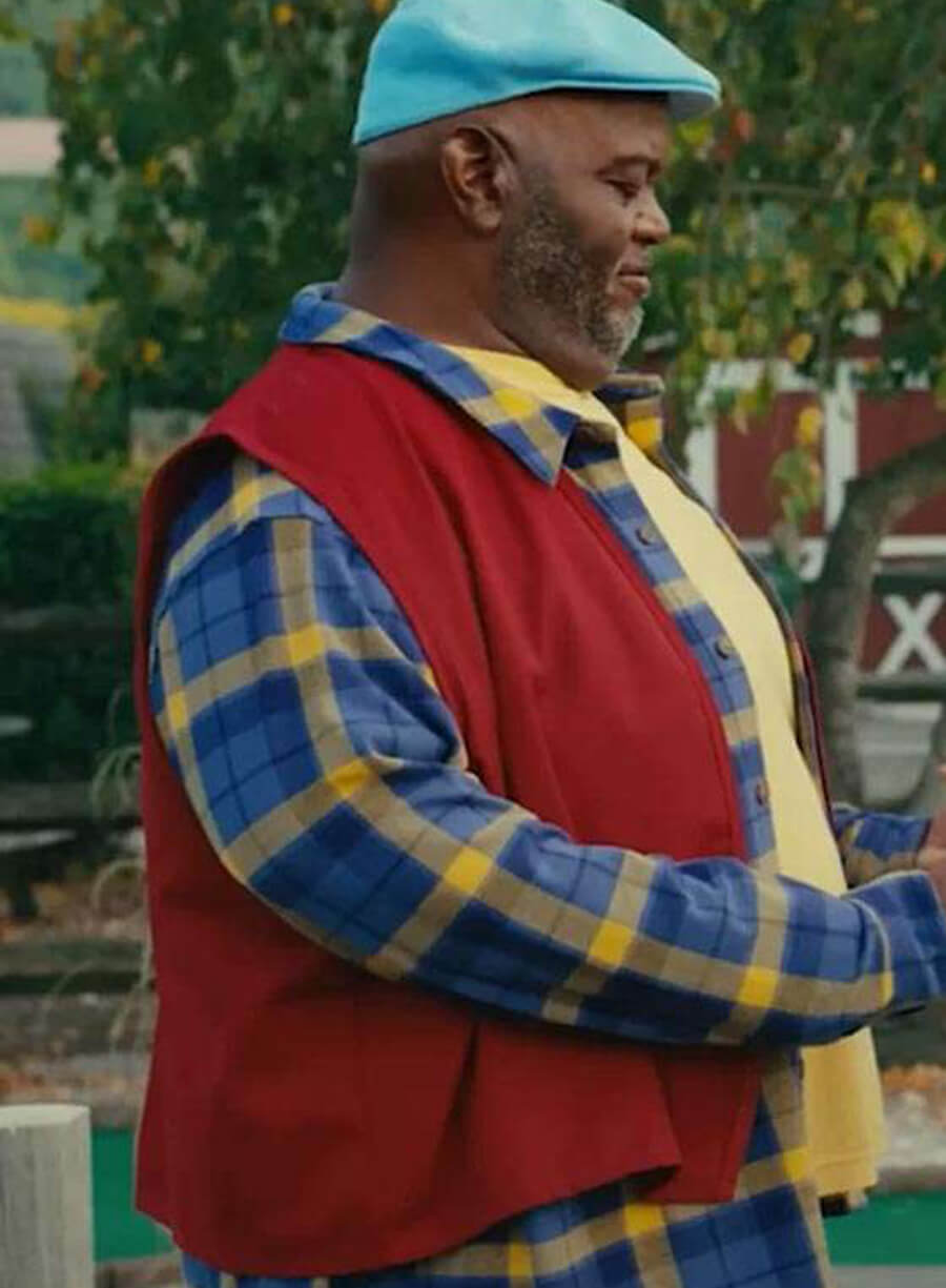 Harpoon Silm Peterson Inspired Red Leather Jacket - Happy Gilmore 2 Style