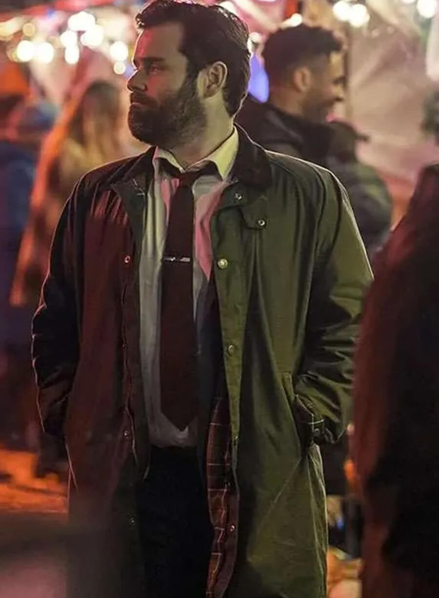 Harpoon Seth McGovern Inspired Green Cotton Fabric Coat - Lazarus 2025 Style