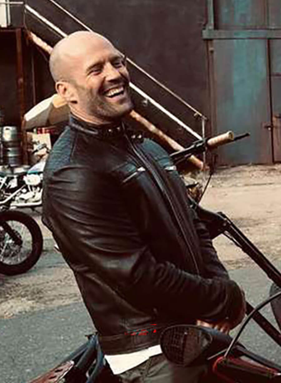 Harpoon Lee Christmas Inspired Black Leather Jacket - Expend4bles Style