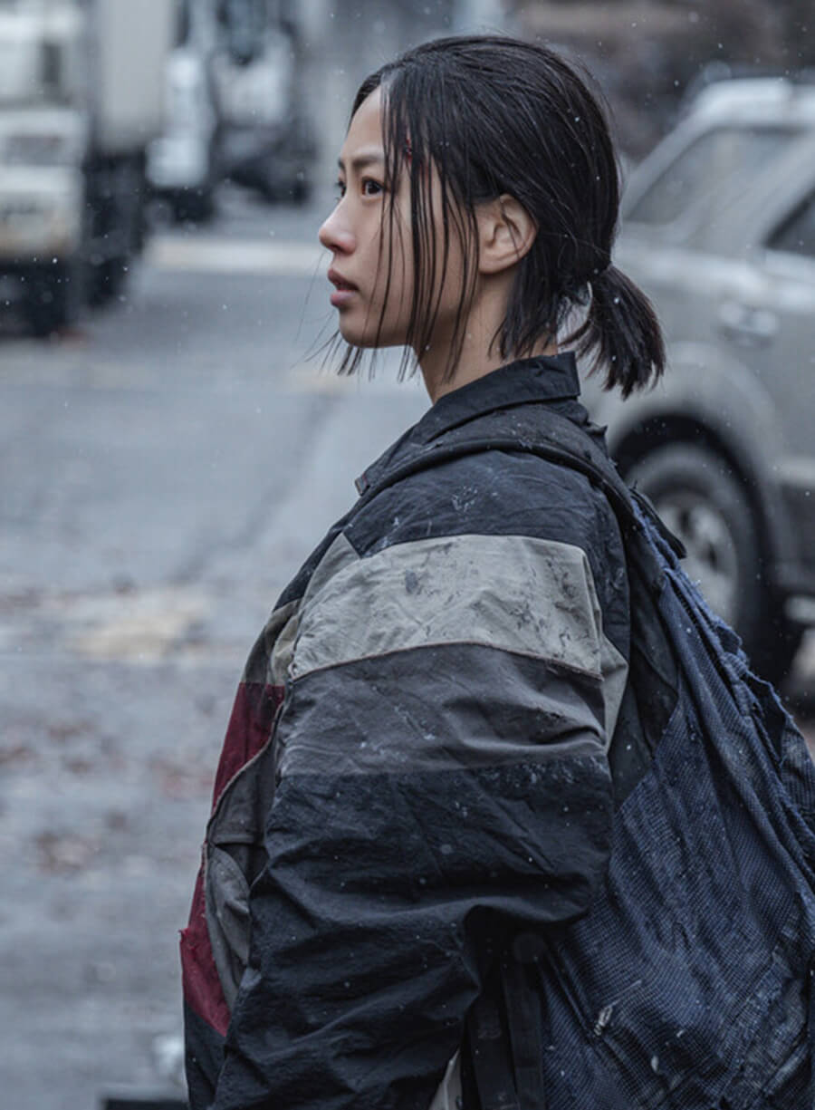 Harpoon Lee Eun-yu Inspired Multicolor Leather Jacket - Sweet Home S03 Style