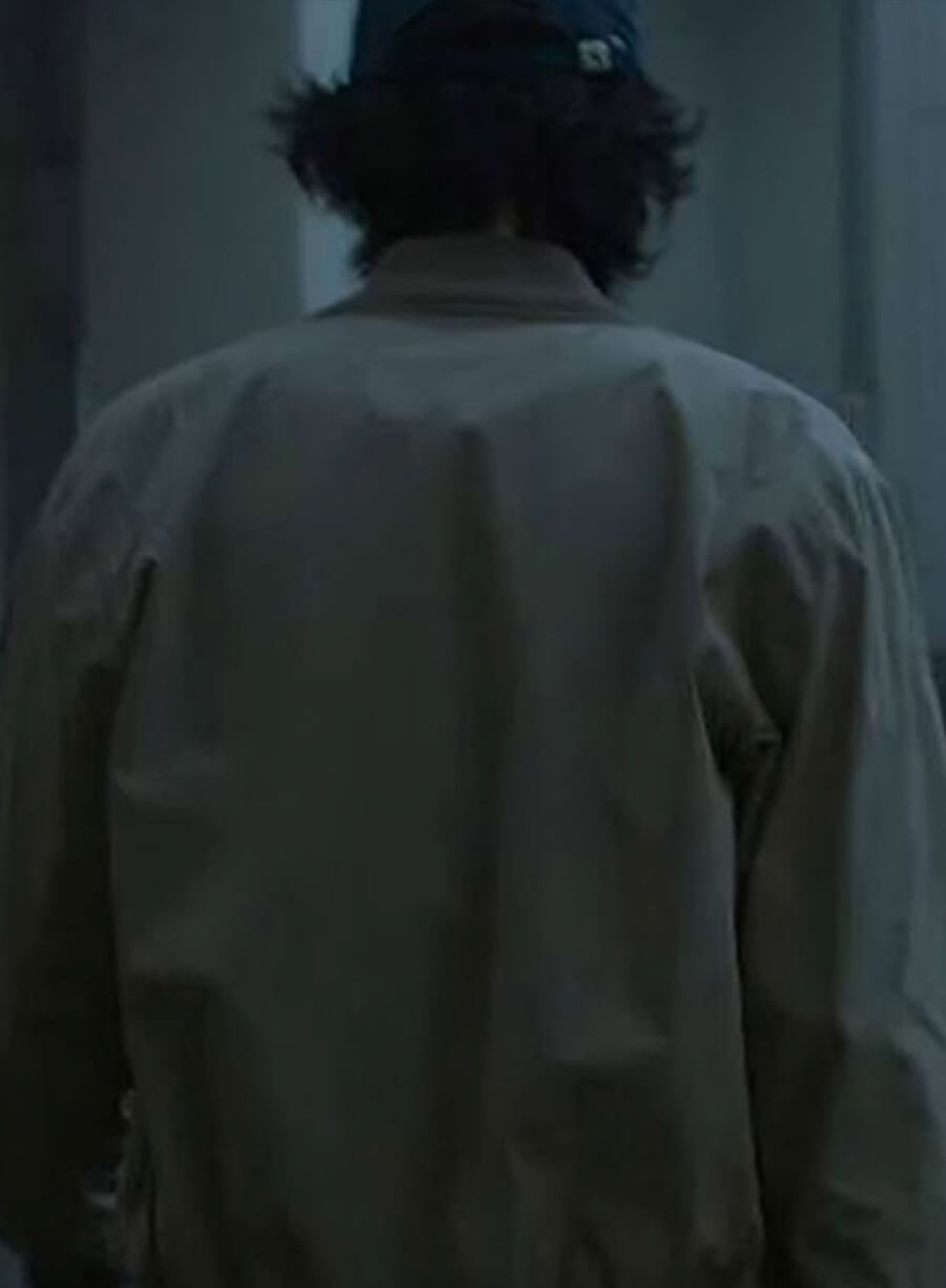 Harpoon Seong Gi-Hun Inspired Beige Bomber Jacket - Squid Game Style