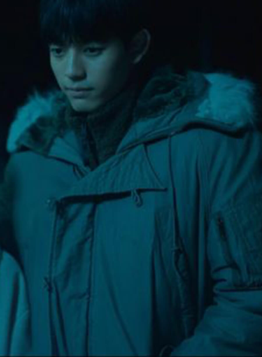 Harpoon Lee Su-hyeok Inspired Green Hooded Jacket - All of Us Are Dead Style
