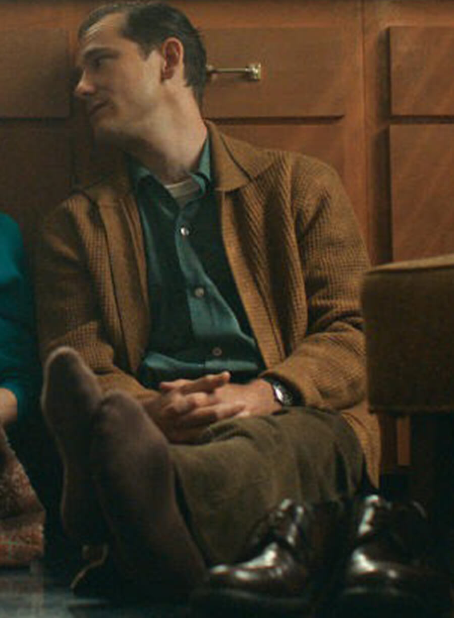 Harpoon Calvin Evans Inspired Brown Wool Fabric Wool Jacket - Lessons in Chemistry Style