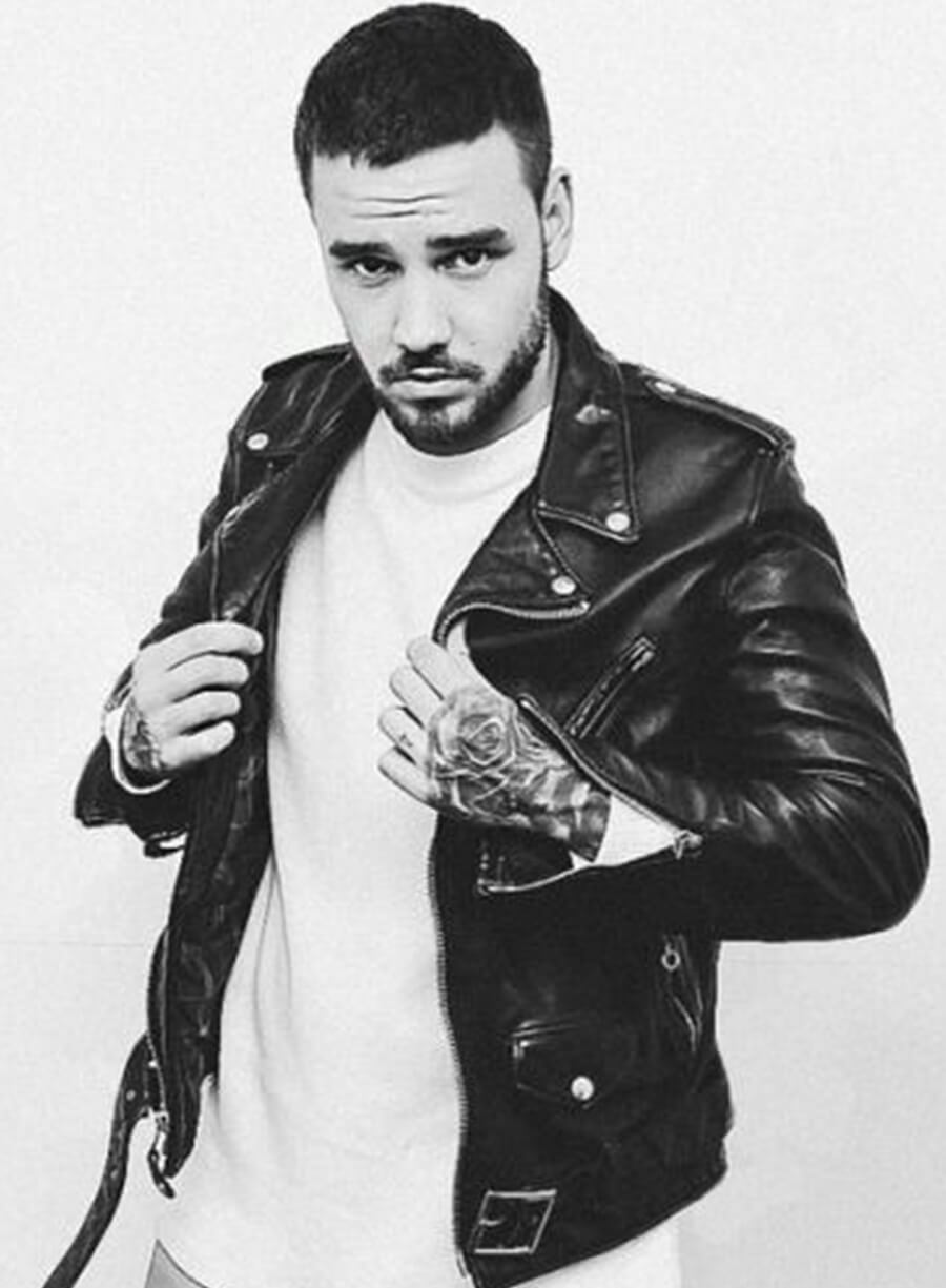 Harpoon Liam Payne Inspired Black Biker Jacket