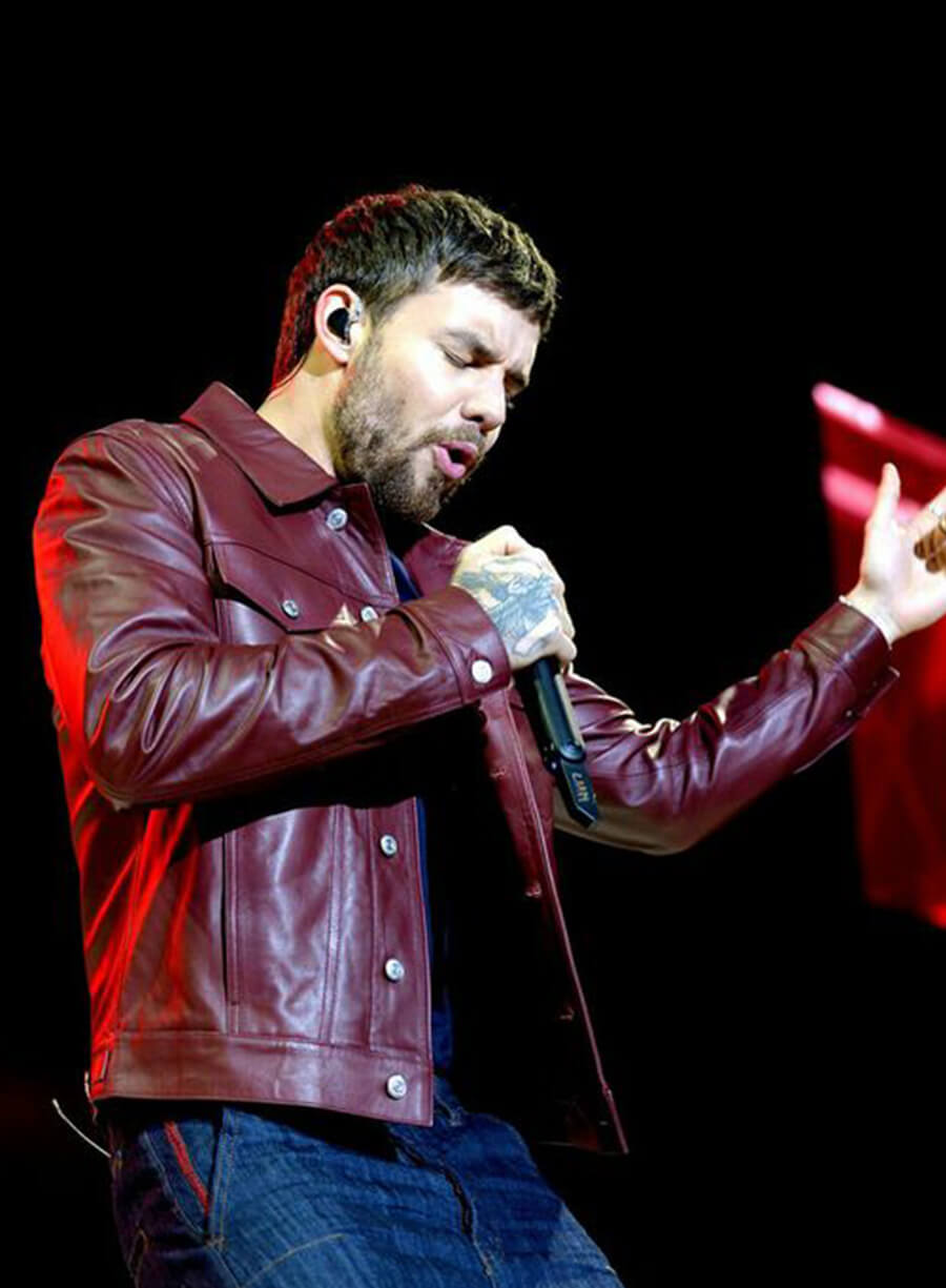 Harpoon Liam Payne Maroon Inspired Maroon Leather Jacket