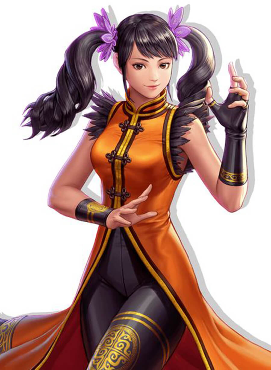 Harpoon Ling Xiaoyu Inspired Golden Coat - Tekken 7 Style