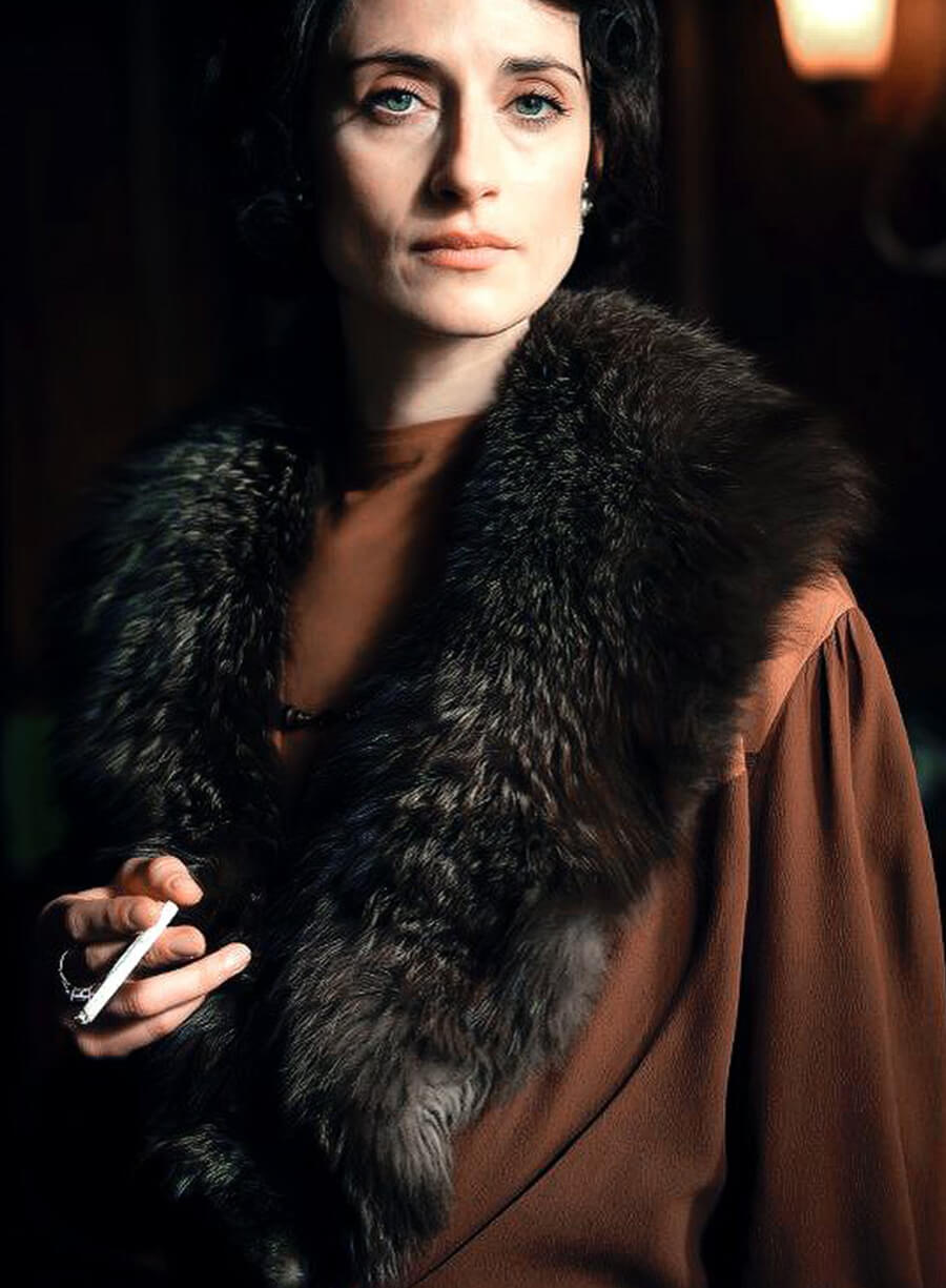 Harpoon Lizzie Shelby Inspired Dark Brown Coat - Peaky Blinders Style