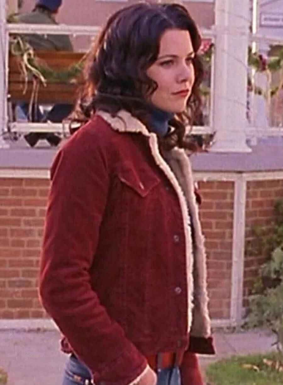 Harpoon Lorelai Gilmore Inspired Red Leather Jacket - Gilmore Girls Style