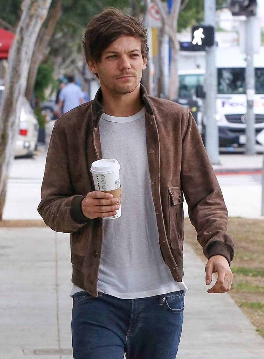 Harpoon Louis Tomlinson Inspired Multicolor Leather Jacket