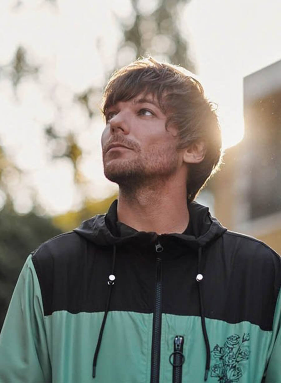 Harpoon Louis Tomlinson Windbreaker Inspired Green Hooded Jacket