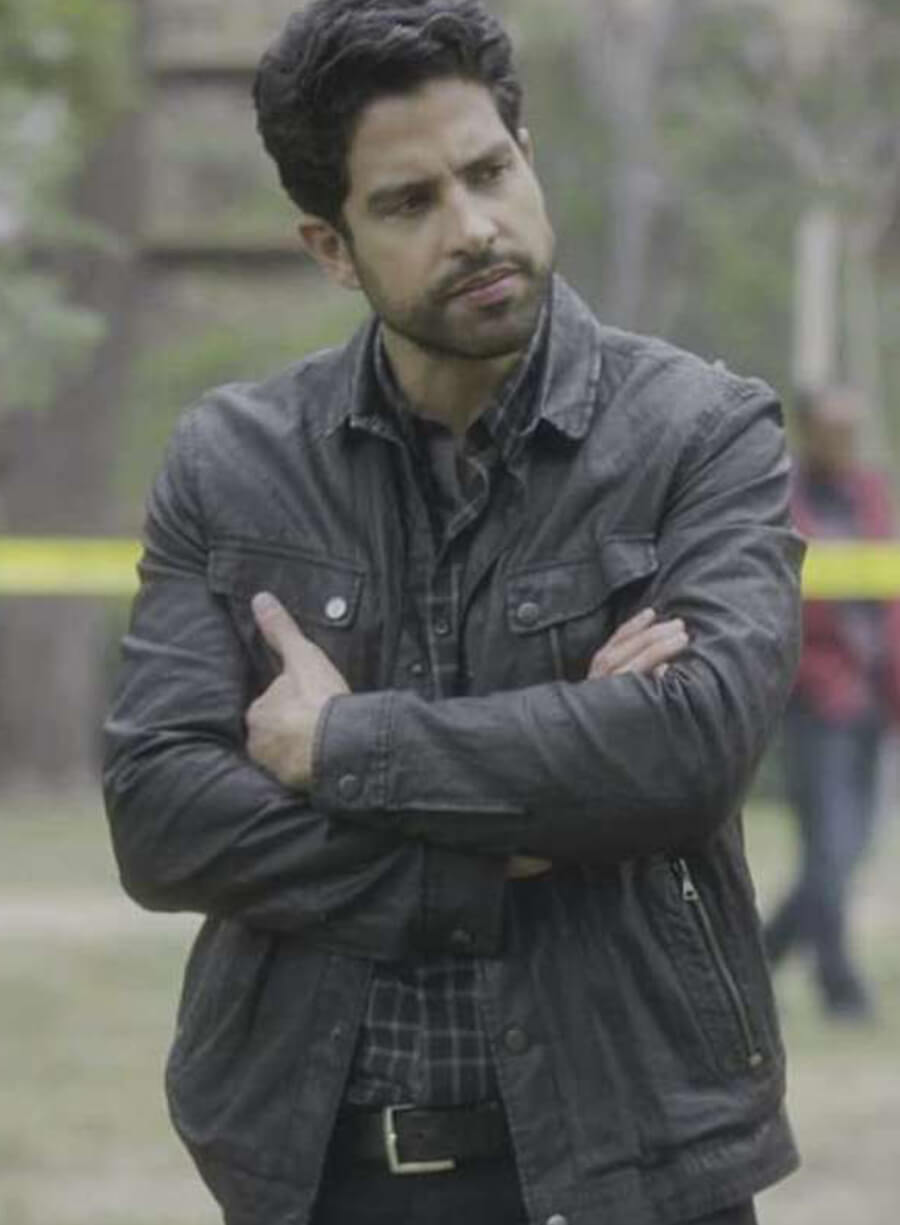 Harpoon Adam Rodriguez Inspired Black Premium Quality Fabric Leather Jacket - Criminal Minds Tv Series Style