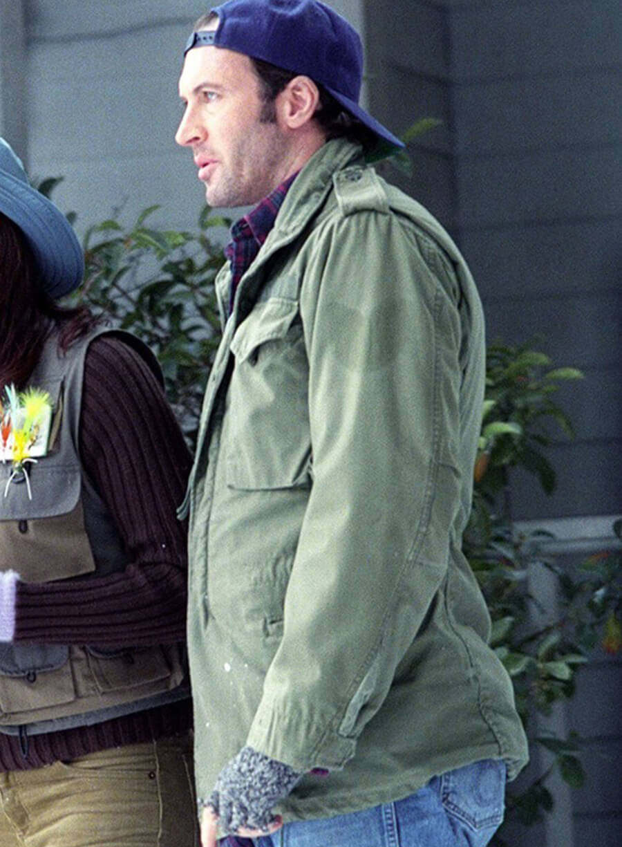 Harpoon Luke Danes Inspired Green Cotton Jacket - Gilmore Girls Style