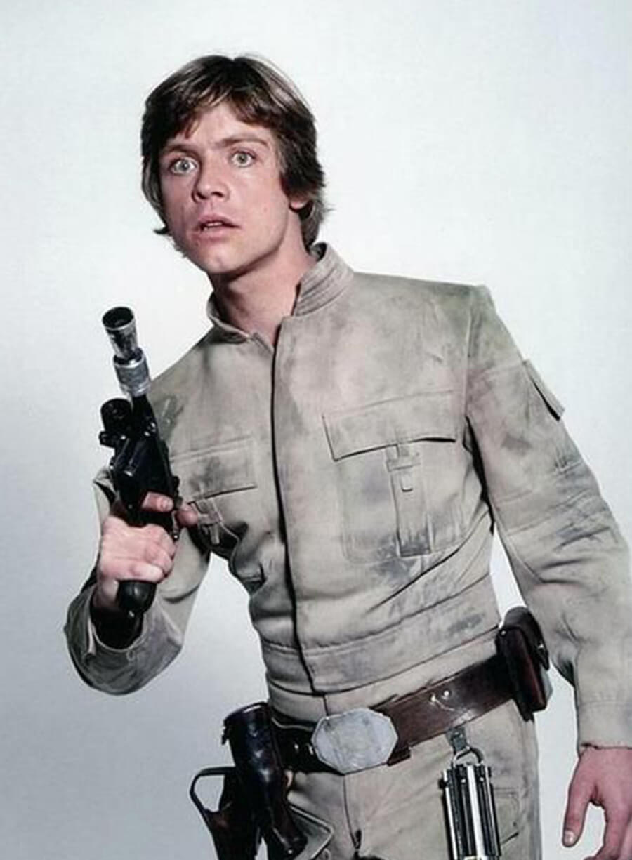 Harpoon Luke Skywalker Inspired Beige Fabric Leather Jacket - Star Wars: The Force Awakens Style