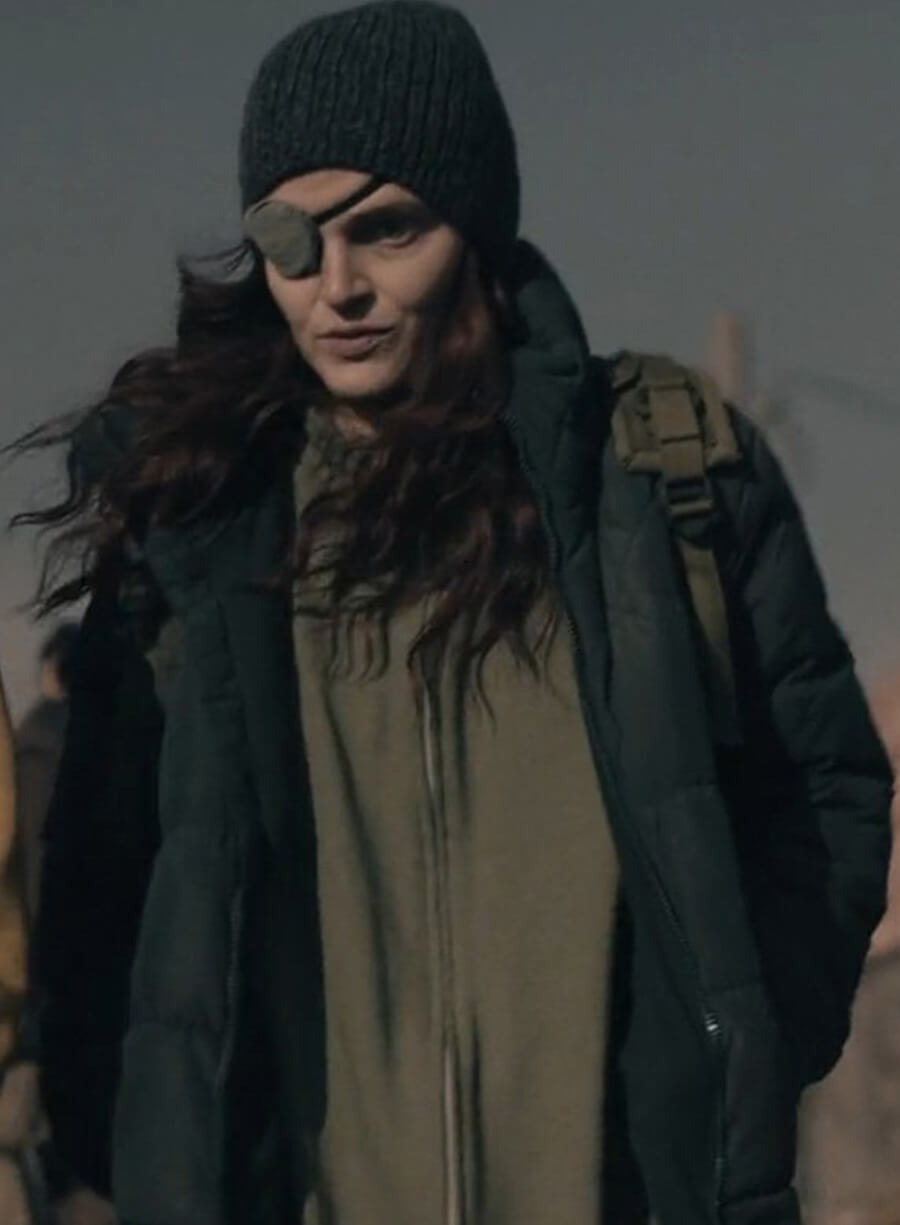 Harpoon Janine Lindo Inspired Blue Cotton Polyester Cotton Jacket - The Handmaid's Tale Style