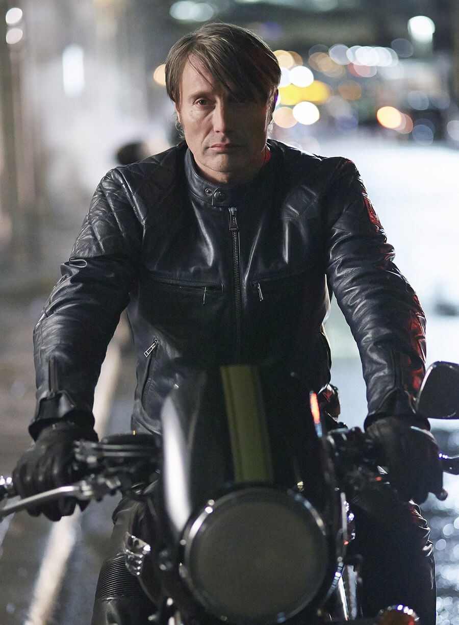 Harpoon Dr. Hannibal Inspired Black Leather Jacket - Hannibal Season 3 Style