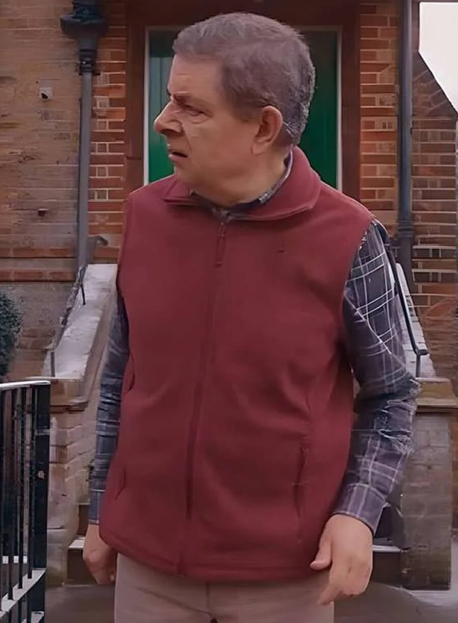 Harpoon Trevor Bingley Inspired Burgundy Leather Jacket - Man VS Baby S01 Style