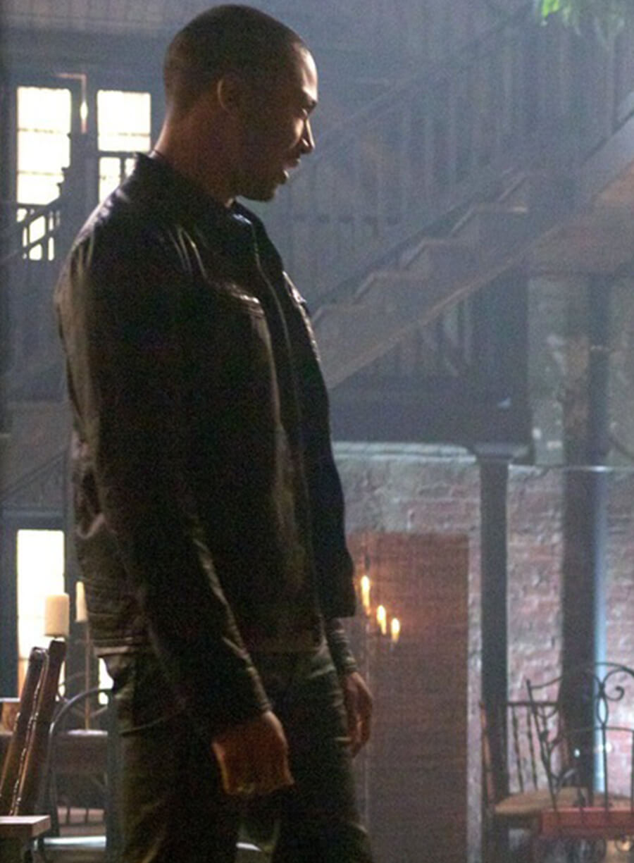 Harpoon Marcel Gerard Inspired Black Leather Jacket - The Originals S01 Style