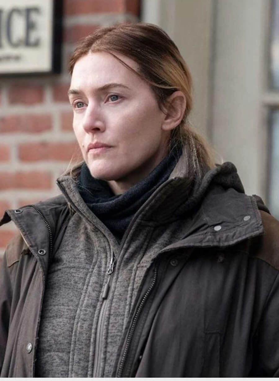 Harpoon Mare Sheehan Inspired Black Cotton Jacket - Mare of Easttown Style