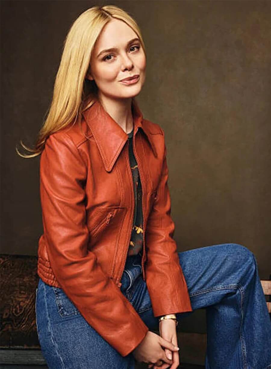 Harpoon Margo Millet Inspired Orange Tan Leather Jacket - Margo's Got Money Troubles Style