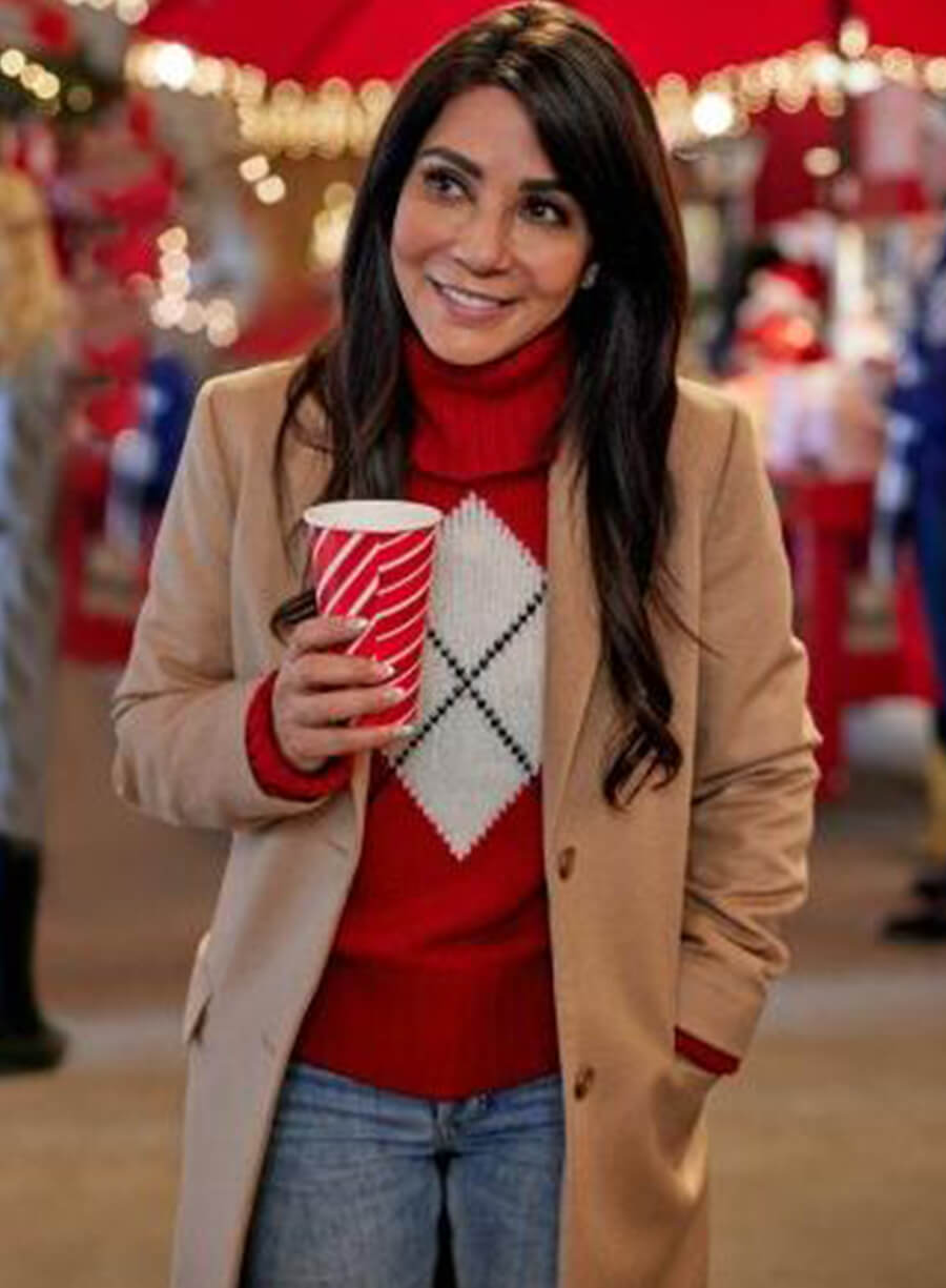 Harpoon Becca Inspired Beige Coat - We Wish You a Married Christmas Style