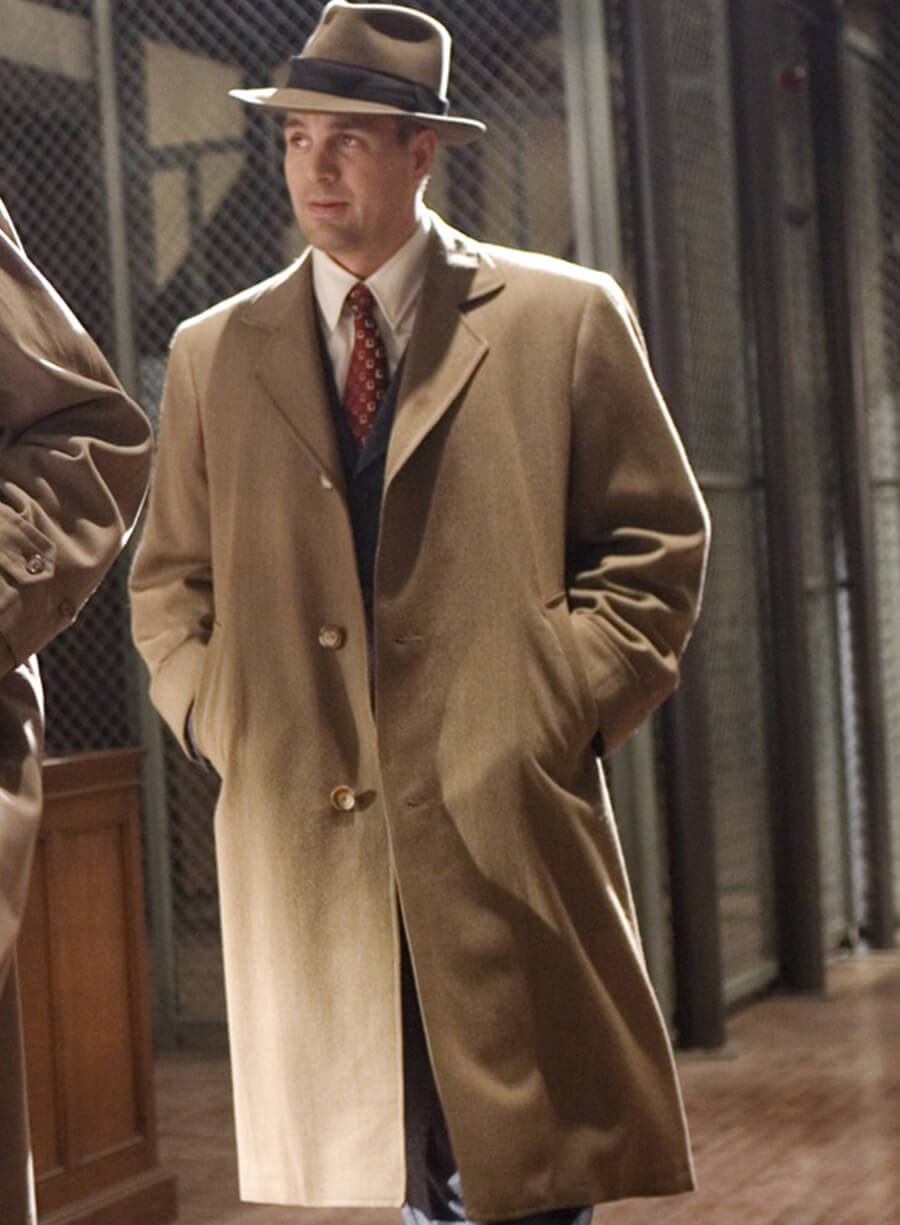 Harpoon Chuck Aule Inspired Brown Wool Coat - Shutter Island Style