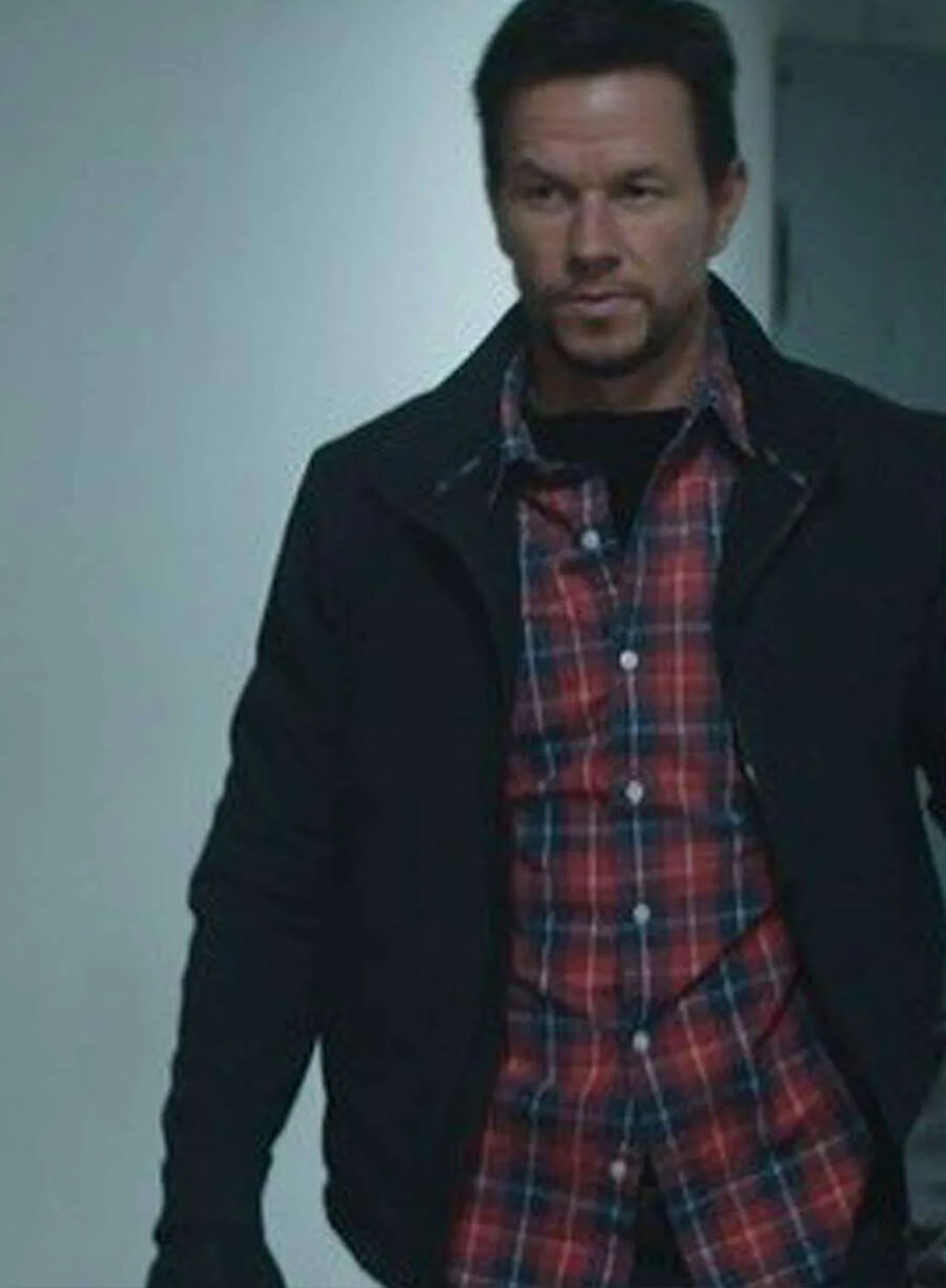 Harpoon Mark Wahlberg Inspired Black Cotton Fabric Cotton Jacket - Mile 22 Movie Style