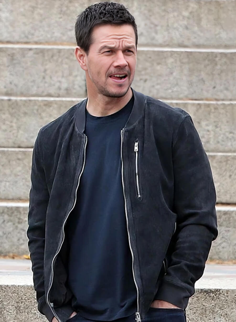 Harpoon Mark Wahlberg Inspired Blue Suede Leather Leather Jacket - The Union Movie Style