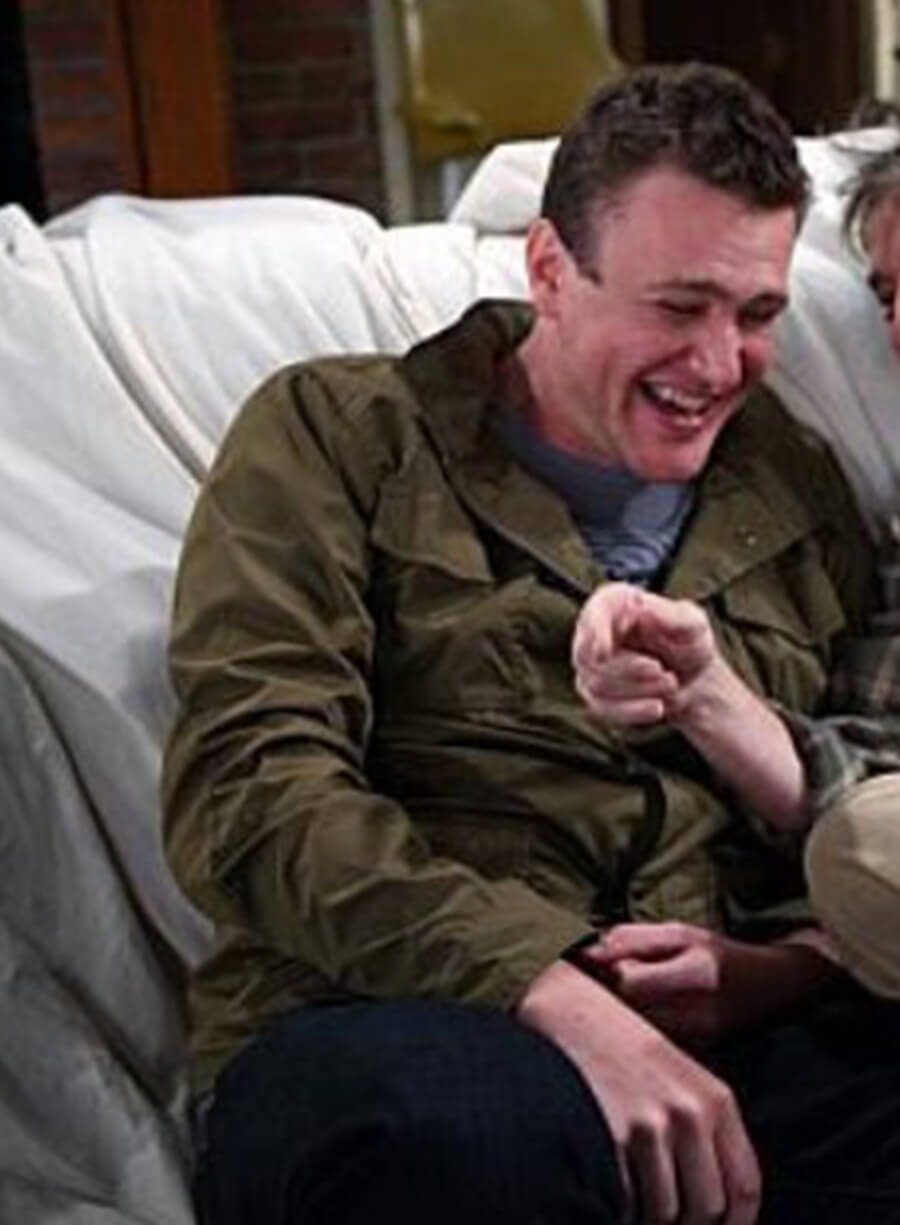 Harpoon Marshall Eriksen Inspired Green Leather Jacket - How I met Your Mother S07 Style