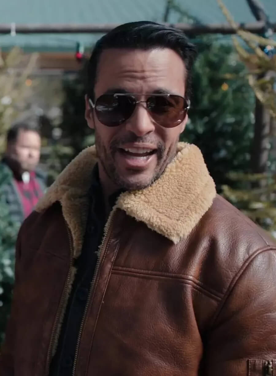 Harpoon Valentino Inspired Brown Real Leather Leather Jacket - Best. Christmas. Ever Style