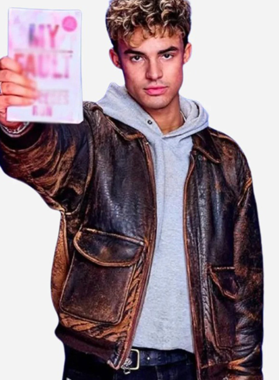 Harpoon Nick Inspired Brown Leather Jacket - My Fault London 2025 Style